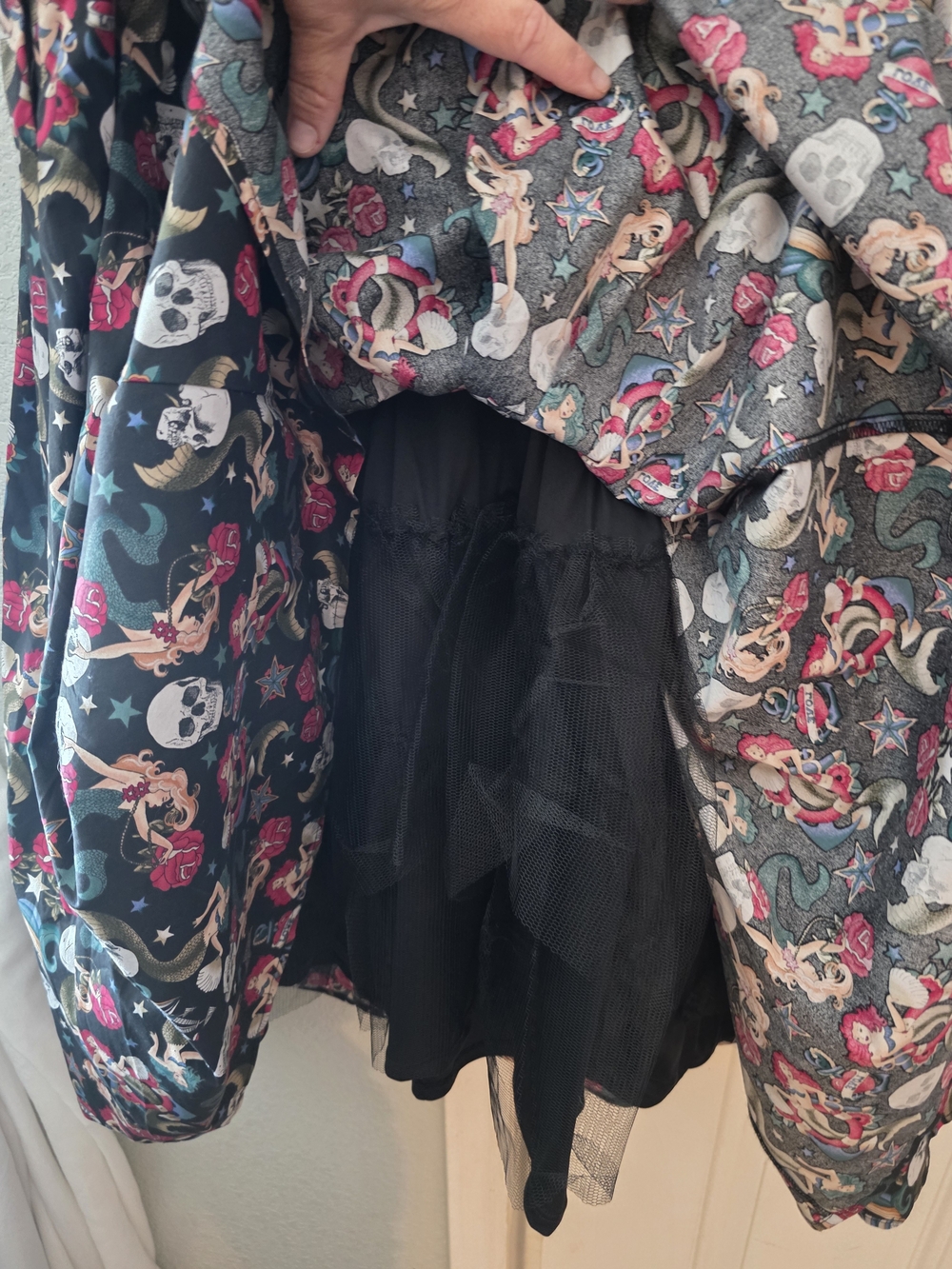 NWT Torrid Retro Chic Mermaid Skull Flower Sun Dress Plus Size 1 - Picture 12 of 12